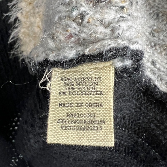 Gimmicks by BKE Color Block Cardigan Sweater Open front Wool Blend drop shoulder - Picture 8 of 9